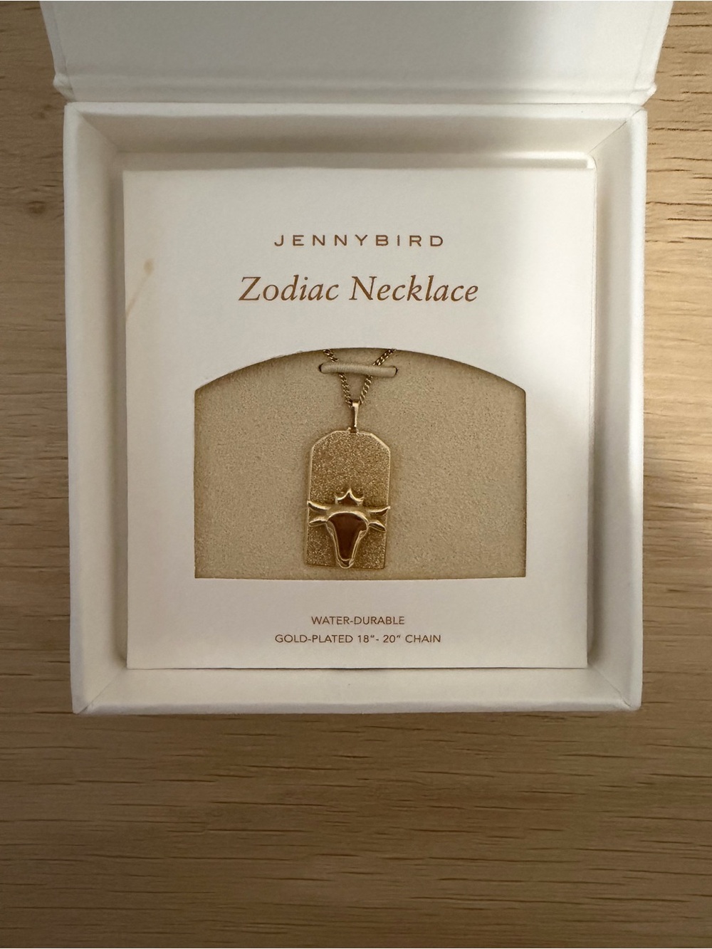 Jenny Bird Zodiac Necklace Taurus